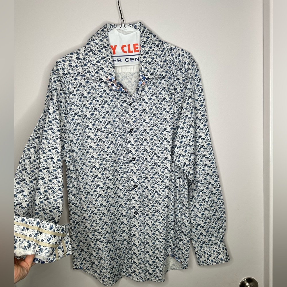 Robert Graham Modern Americana Men’s XL Tailored Fit Long Sleeve Shirt